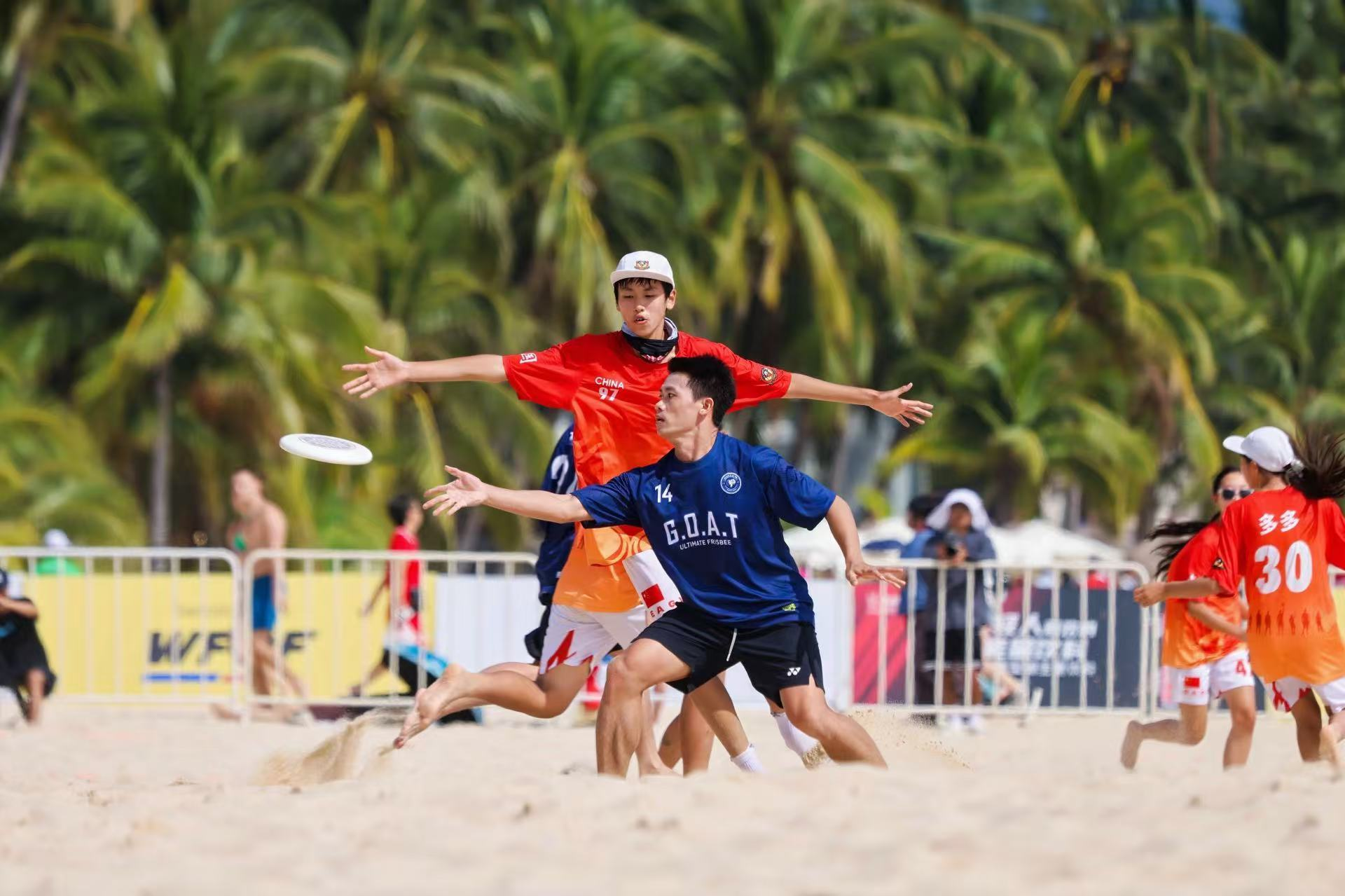 2025世界沙滩飞盘精英赛三亚开赛 碳中和理念引领