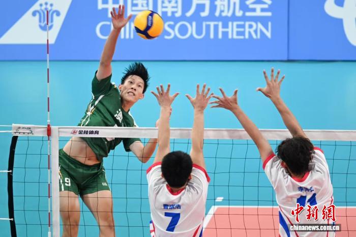 全运会U18男排首日山东3-0胜山西 队员入选国字号