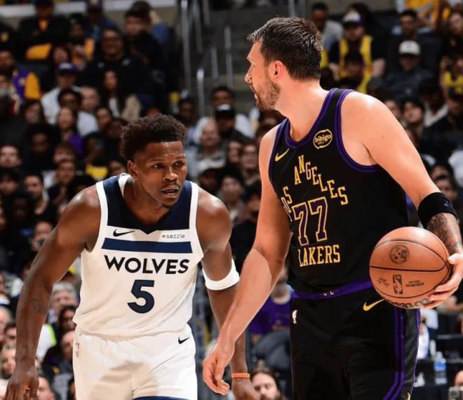 湖人主场120-106大胜森林狼 东契奇三双引领三杀